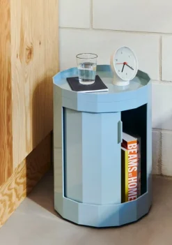 HAY Facet cabinet, low, misty blue