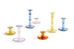 HAY Flare candleholder, pink