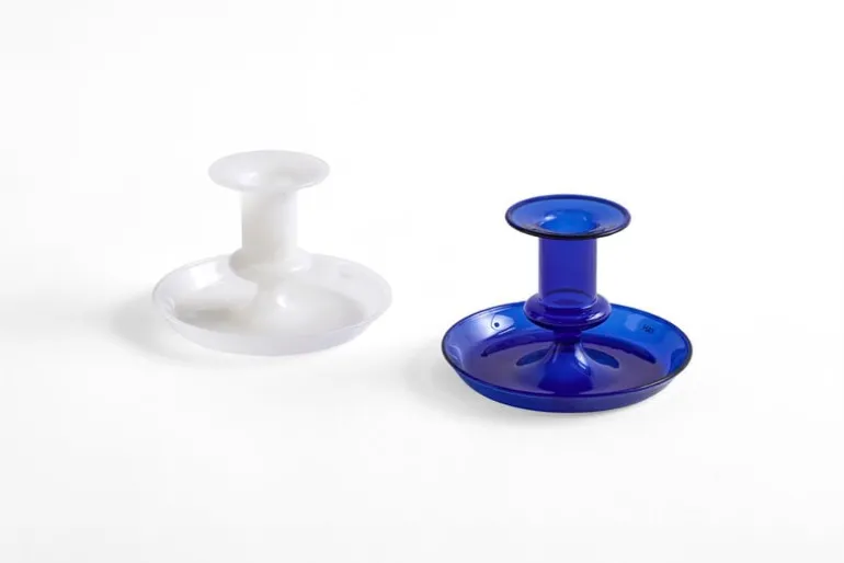 HAY Flare candleholder, white