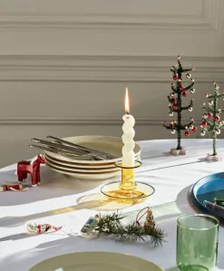 HAY Flare candleholder, yellow