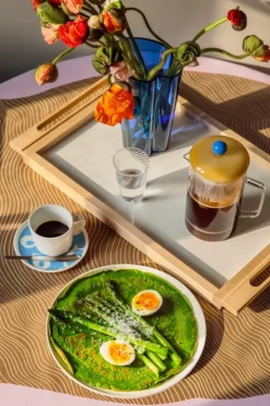 HAY French press brewer, clear - yellow