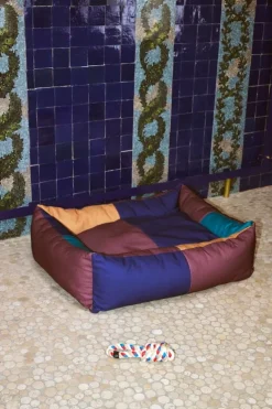 HAY HAY Dogs bed, L, burgundy - green