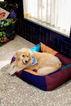 HAY HAY Dogs bed, L, burgundy - green