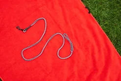 HAY HAY Dogs leash, braided, blue - off-white