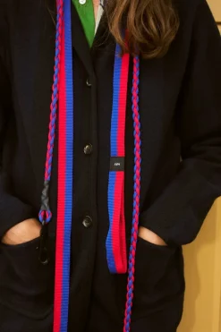 HAY HAY Dogs leash, braided, red - blue