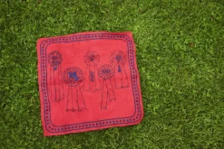 HAY HAY Dogs scarf, 55 x 55 cm, red