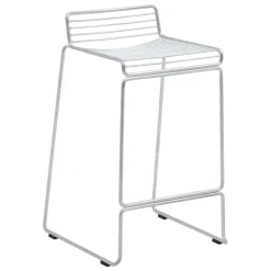 HAY Hee bar chair, galvanized