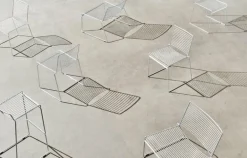 HAY Hee bar chair, galvanized