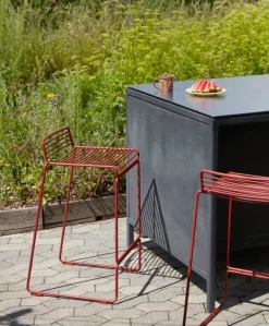 HAY Hee bar chair, rust