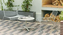 HAY Hee lounge chair, galvanized