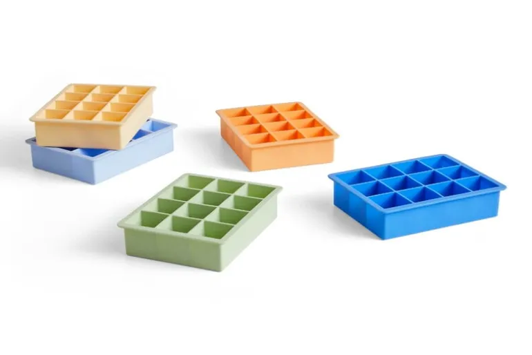 HAY Ice cube tray, square, XL, blue