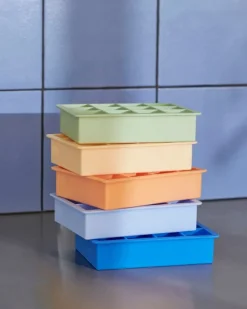 HAY Ice cube tray, square, XL, blue