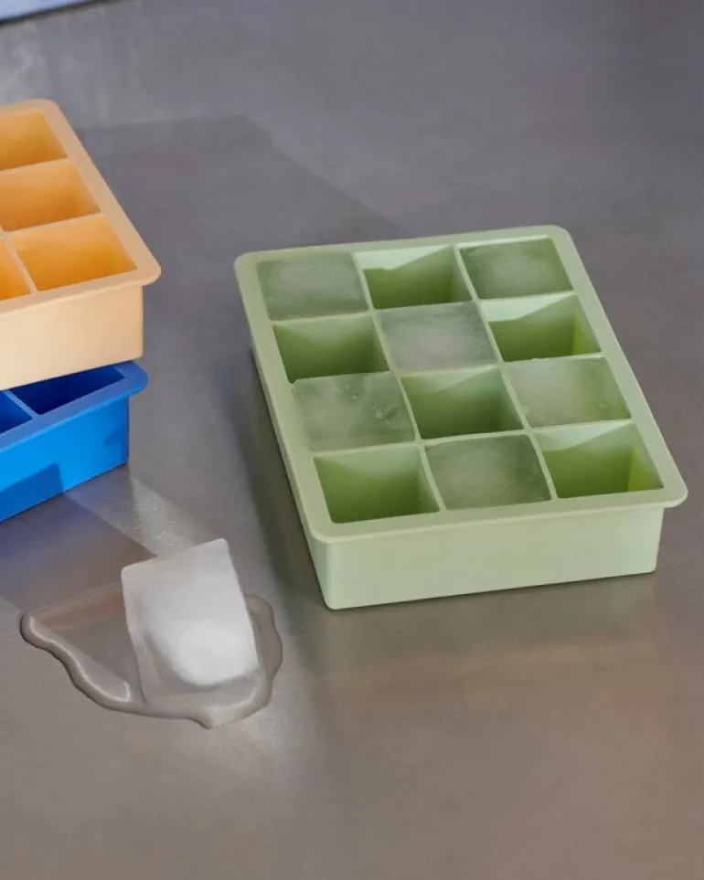 HAY Ice cube tray, square, XL, blue