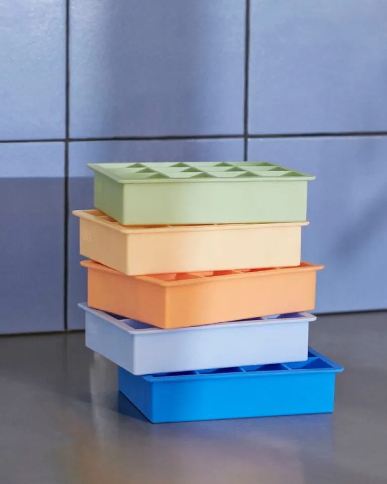 HAY Ice cube tray, square, XL, peach