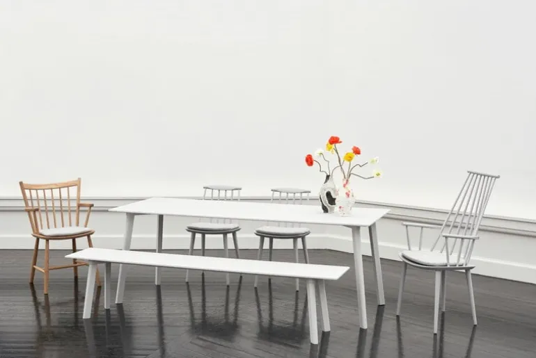 HAY J77 chair, warm grey