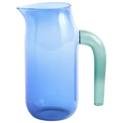 HAY Jug with turquoise handle, L, blue