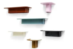 HAY Korpus shelf L, 7 hooks, midnight blue