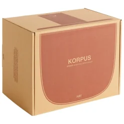 HAY Korpus shelf S, 1 hook, brick red