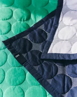 HAY Mega Dot Organic bed cover, sea green