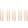 HAY Mini Swirl candles, 10 pcs, light rose