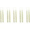 HAY Mini Swirl candles, 10 pcs, light green