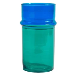 HAY Moroccan vase, L, blue - green
