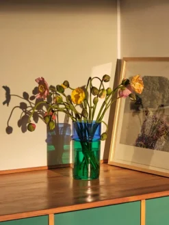 HAY Moroccan vase, L, blue - green