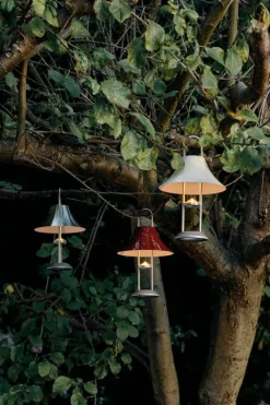 HAY Mousqueton Portable table lamp, brushed stainless steel