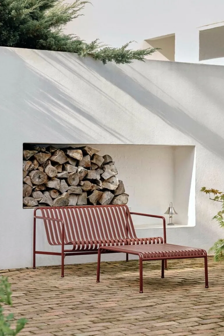 HAY Mousqueton Portable table lamp, brushed stainless steel