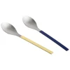 HAY MVS serving spoon, set of 2, dark blue and yellow