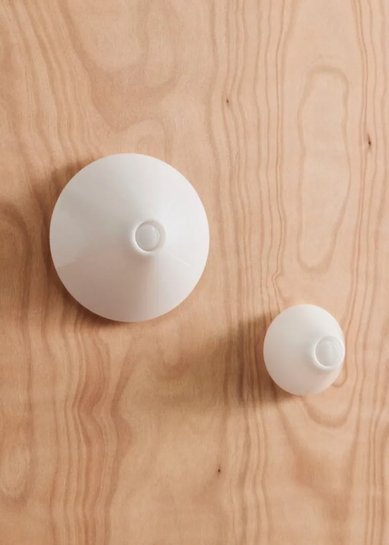 HAY Ono flush mount, hardwired, 35 cm, white opal acrylic