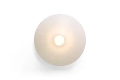 HAY Ono flush mount, hardwired, 35 cm, white opal acrylic