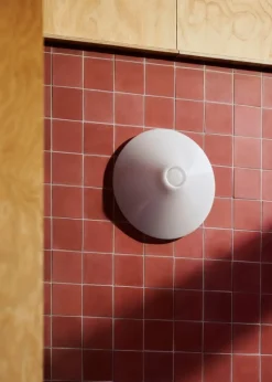 HAY Ono flush mount, hardwired, 35 cm, white opal acrylic