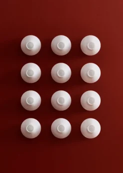 HAY Ono flush mount, hardwired, 20 cm, white opal acrylic