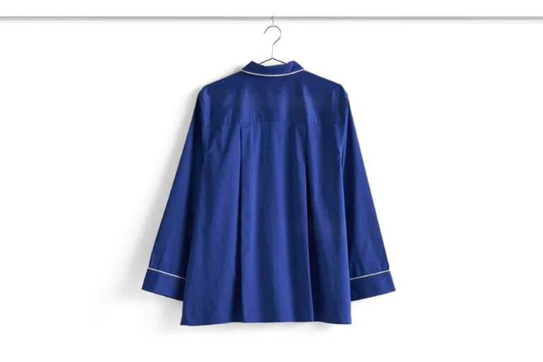 HAY Outline pyjama shirt, long-sleeved, vivid blue