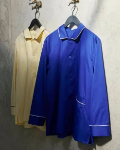 HAY Outline pyjama shirt, long-sleeved, vivid blue