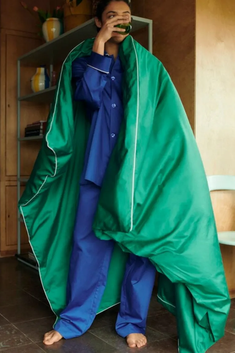 HAY Outline pyjama shirt, long-sleeved, vivid blue