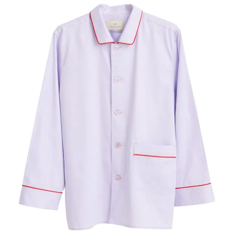 HAY Outline pyjama shirt, long-sleeved, lavender
