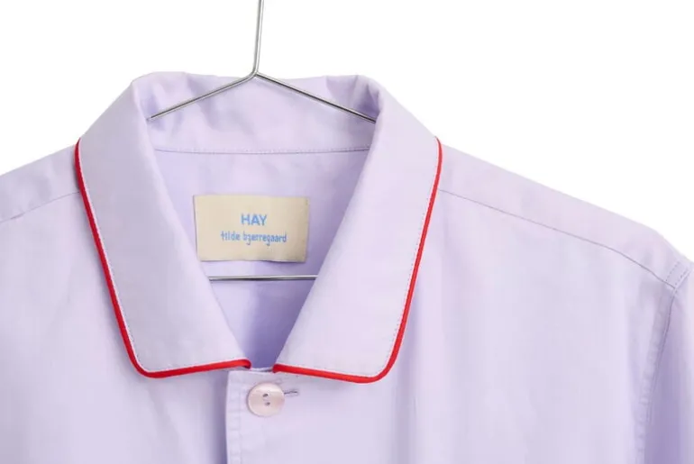 HAY Outline pyjama shirt, long-sleeved, lavender