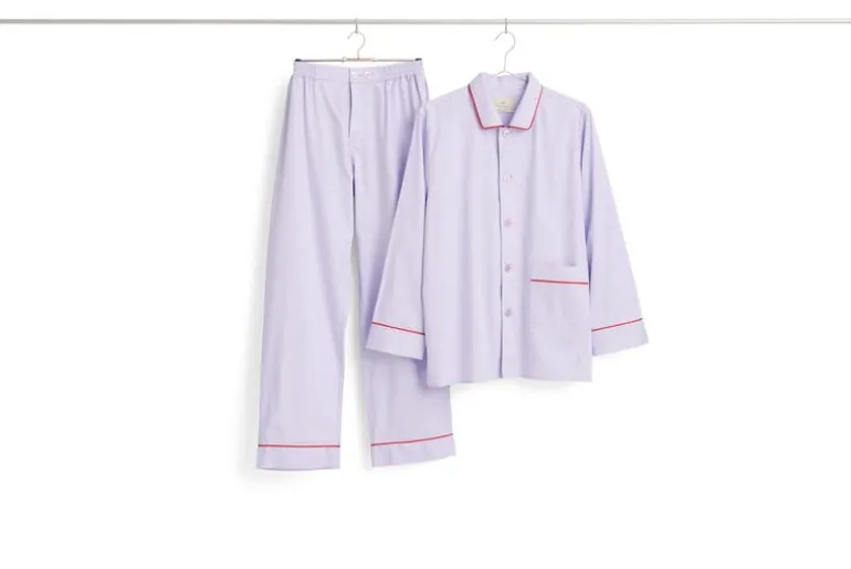 HAY Outline pyjama shirt, long-sleeved, lavender