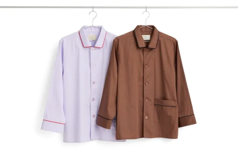 HAY Outline pyjama shirt, long-sleeved, lavender