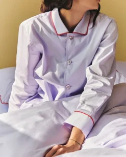 HAY Outline pyjama shirt, long-sleeved, lavender