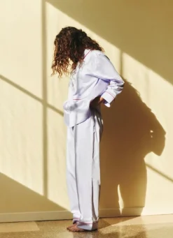 HAY Outline pyjama shirt, long-sleeved, lavender