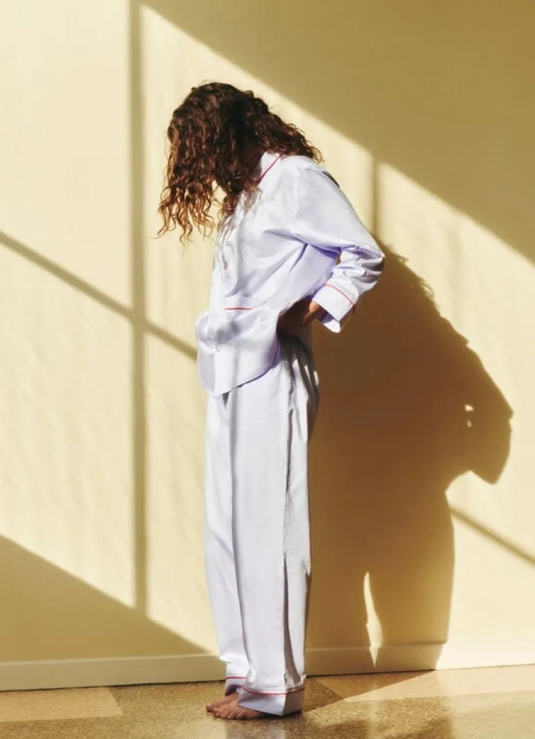 HAY Outline pyjama shirt, long-sleeved, lavender