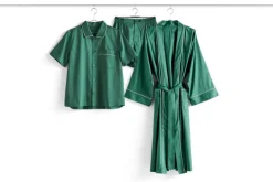 HAY Outline pyjama shorts, emerald green