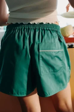 HAY Outline pyjama shorts, emerald green