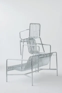 HAY Palissade armchair, hot galvanised