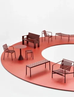 HAY Palissade armchair, iron red