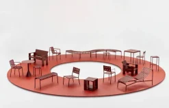 HAY Palissade armchair, iron red