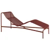 HAY Palissade chaise longue,  iron red